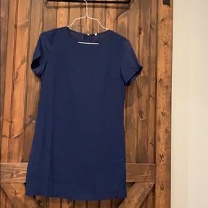 Navy shift dress